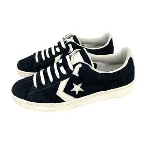 Converse Pro Leather 76 Low Black Egret Men's Size 10 Womens 11.5 EU 44